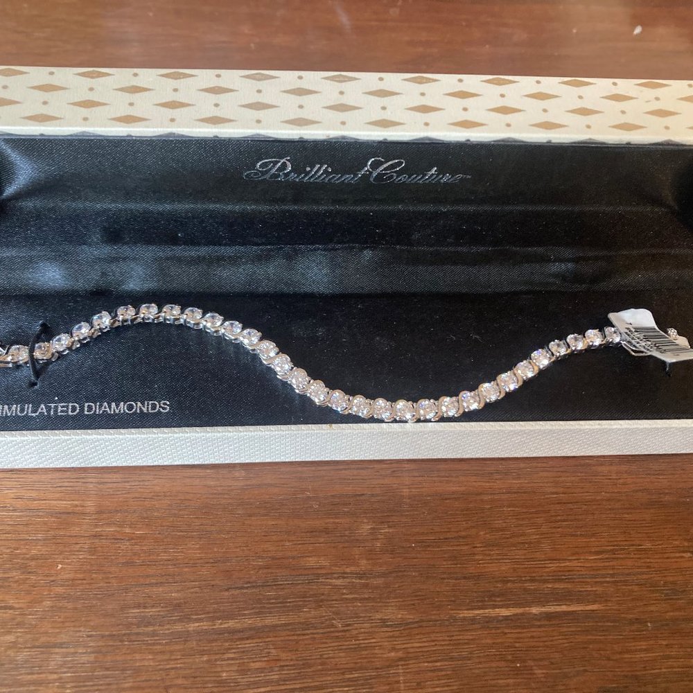 SIMULATED DIAMOND TENNIS BRACELET